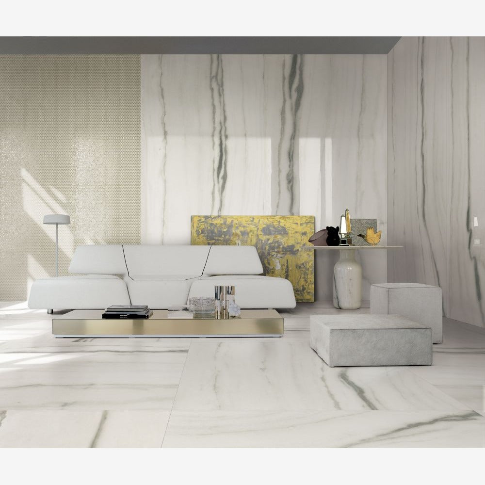 Prexious White Fantasy Matte 24x48 Porcelain Tile