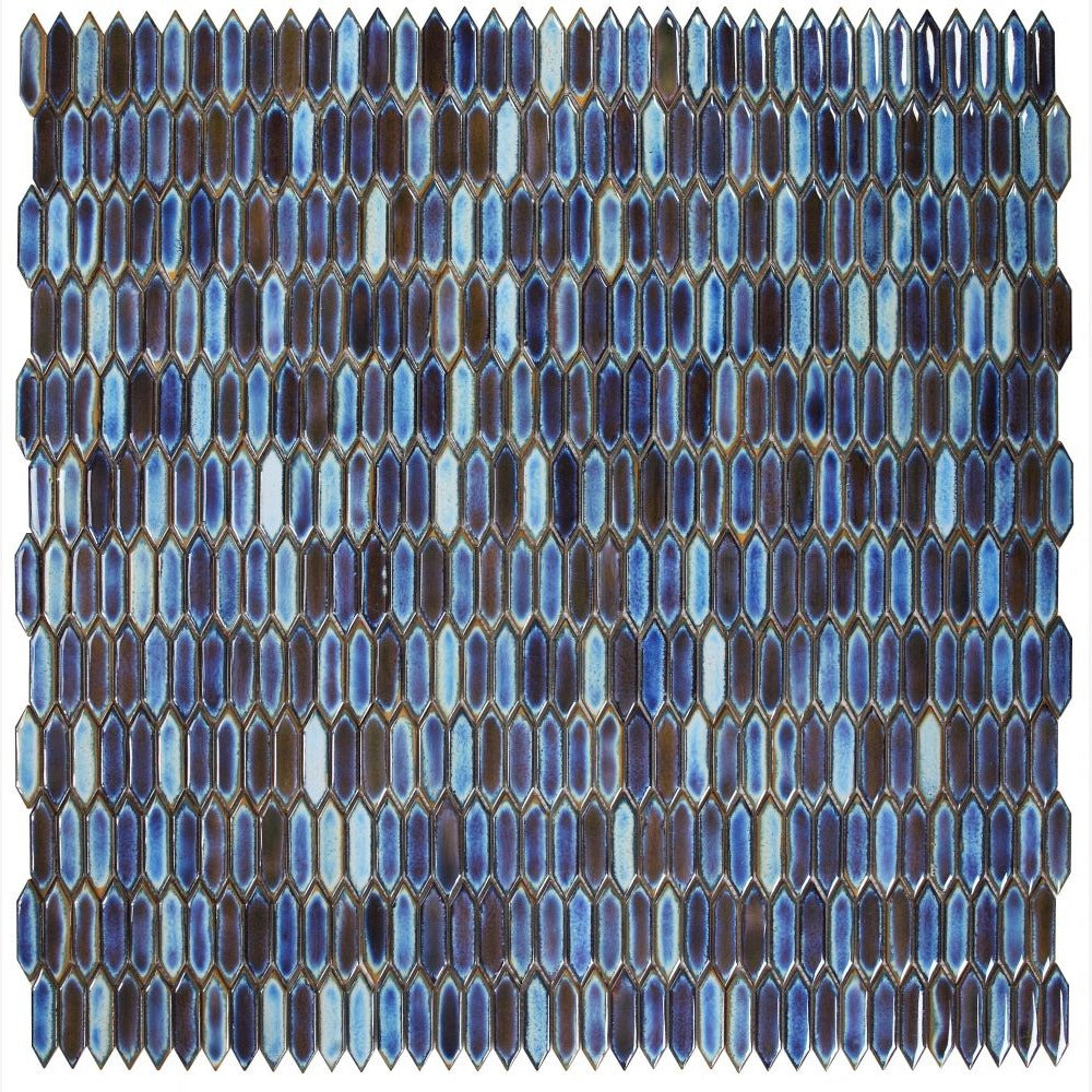 Lumiere Blue 11x11.25 Porcelain Mosaic Tile