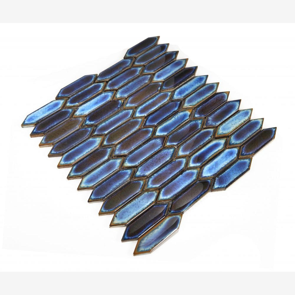 Lumiere Blue 11x11.25 Porcelain Mosaic Tile