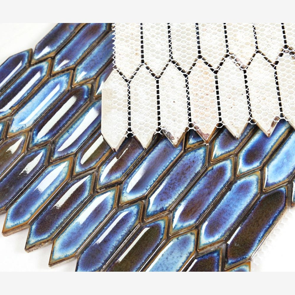Lumiere Blue 11x11.25 Porcelain Mosaic Tile