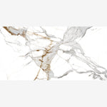 Load image into Gallery viewer, Aeris Gold 24x48 Marble Porcelain Tile Polished
