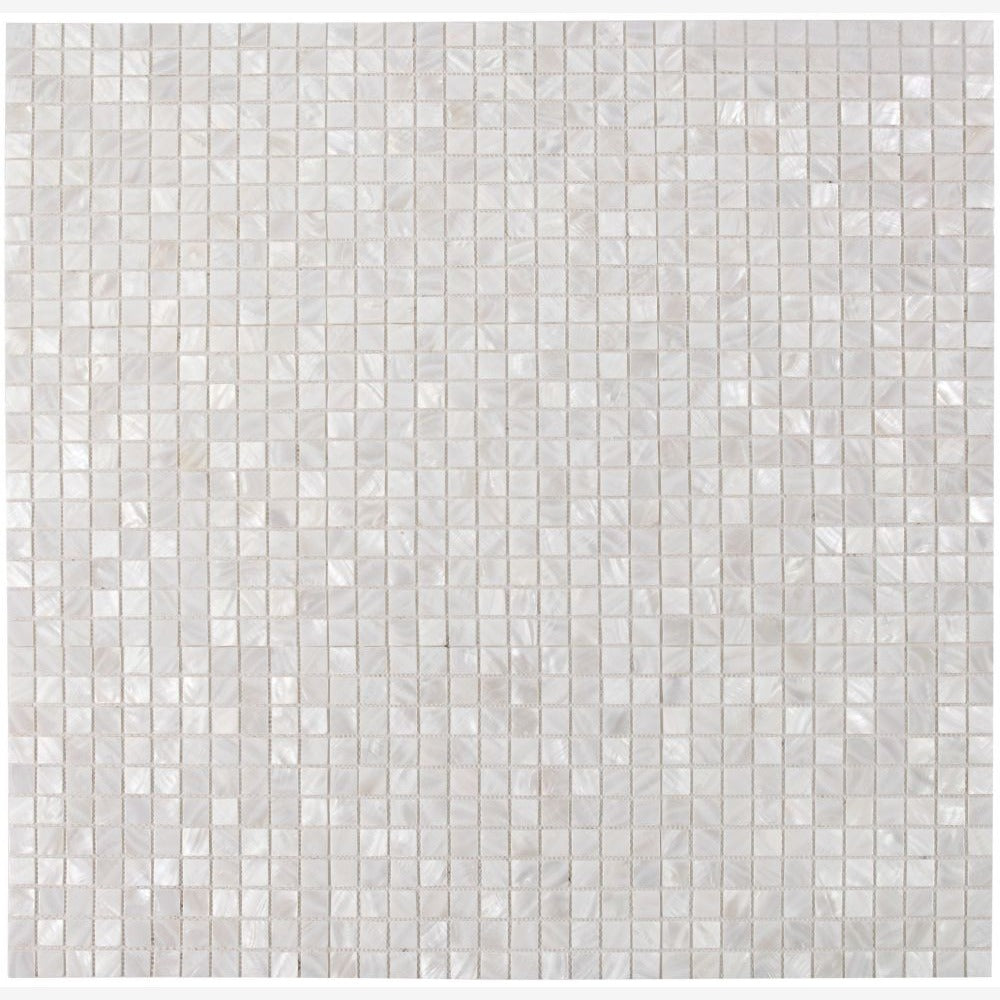Elysia White Square 11.75x11.75 Mosaic Tile