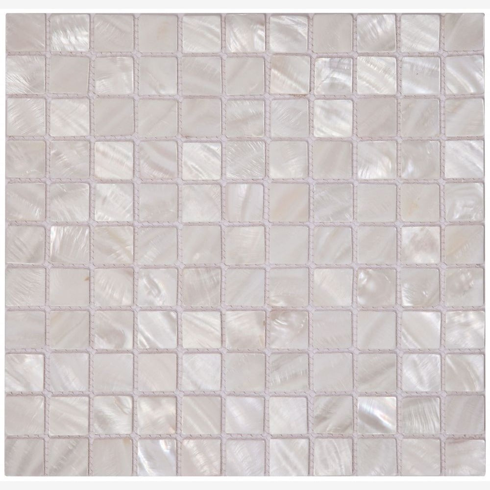 Elysia White Square 11.75x11.75 Mosaic Tile