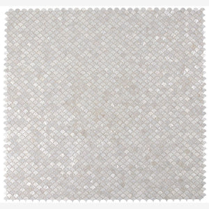 Pearl White Scale 11.75x11.75 Mosaic Tile