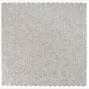 Pearl White Arrow 12x12 Mosaic Tile