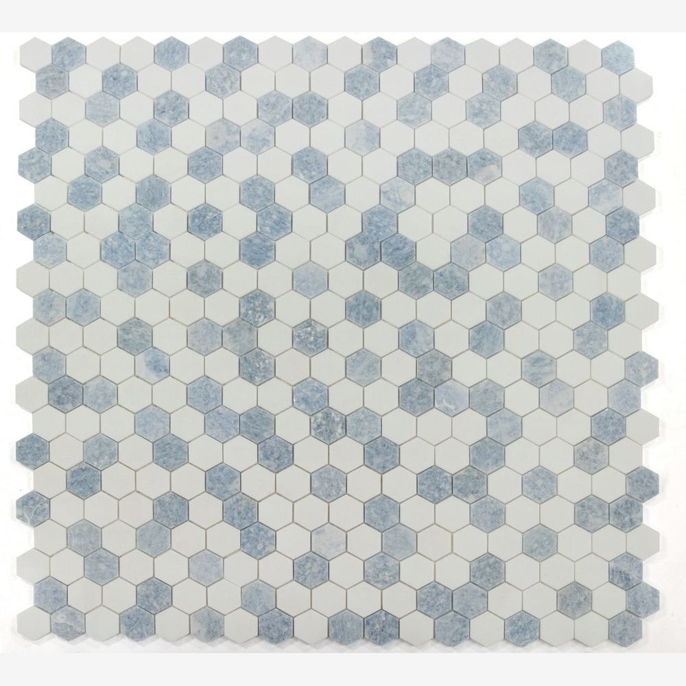 Hexalux Crystal Ocean 11.75x12 Polished Mosaic Tile