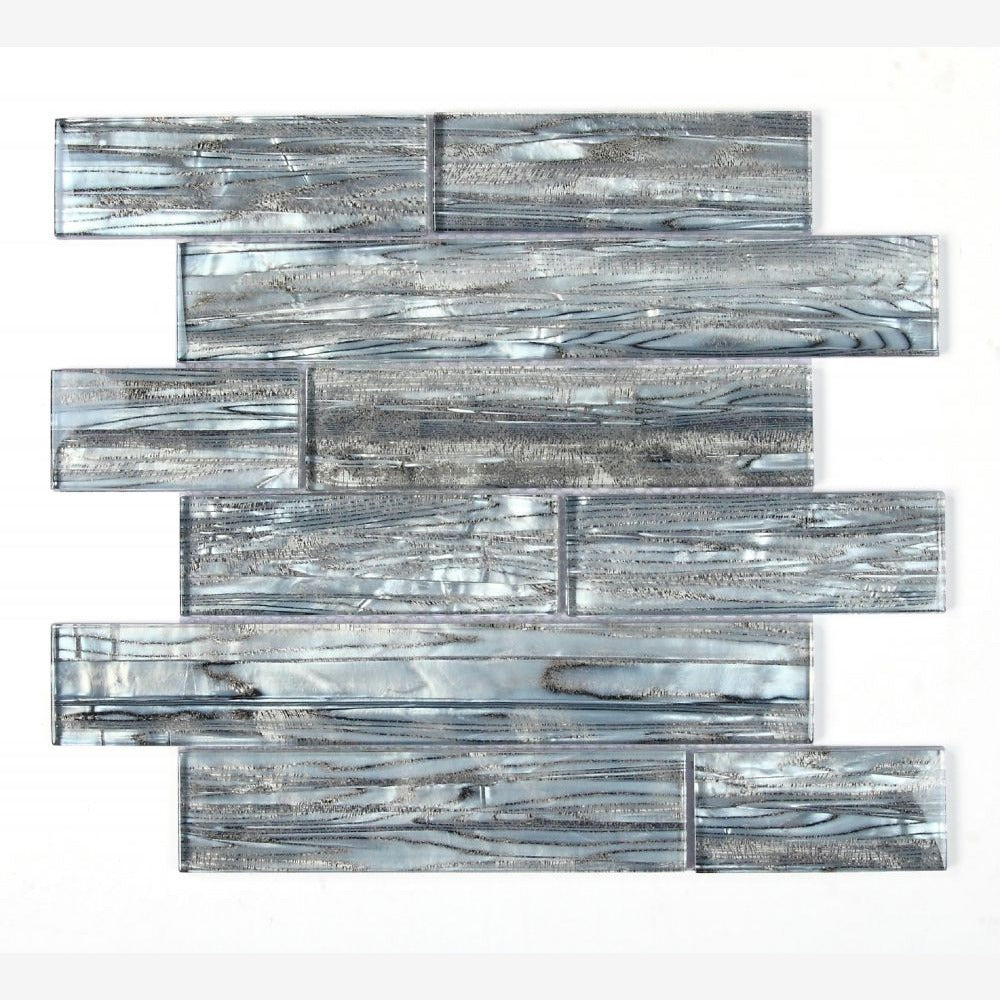 Clea Shell Silver Multi Size Glass 11.75x11.75 Glossy Mosaic Tile – Tilezz