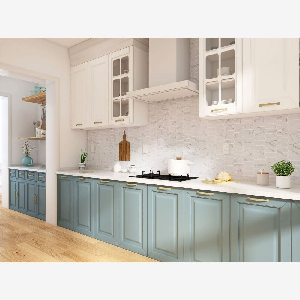Ethereal Statuario Picket 10.25x13.5 Matte Porcelain Tile