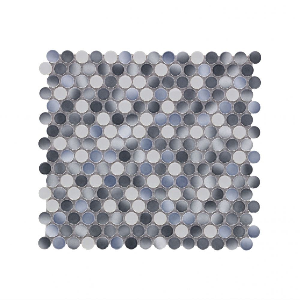 Ono Gradient Grey Glossy 11.5x12.25 Porcelain Tile