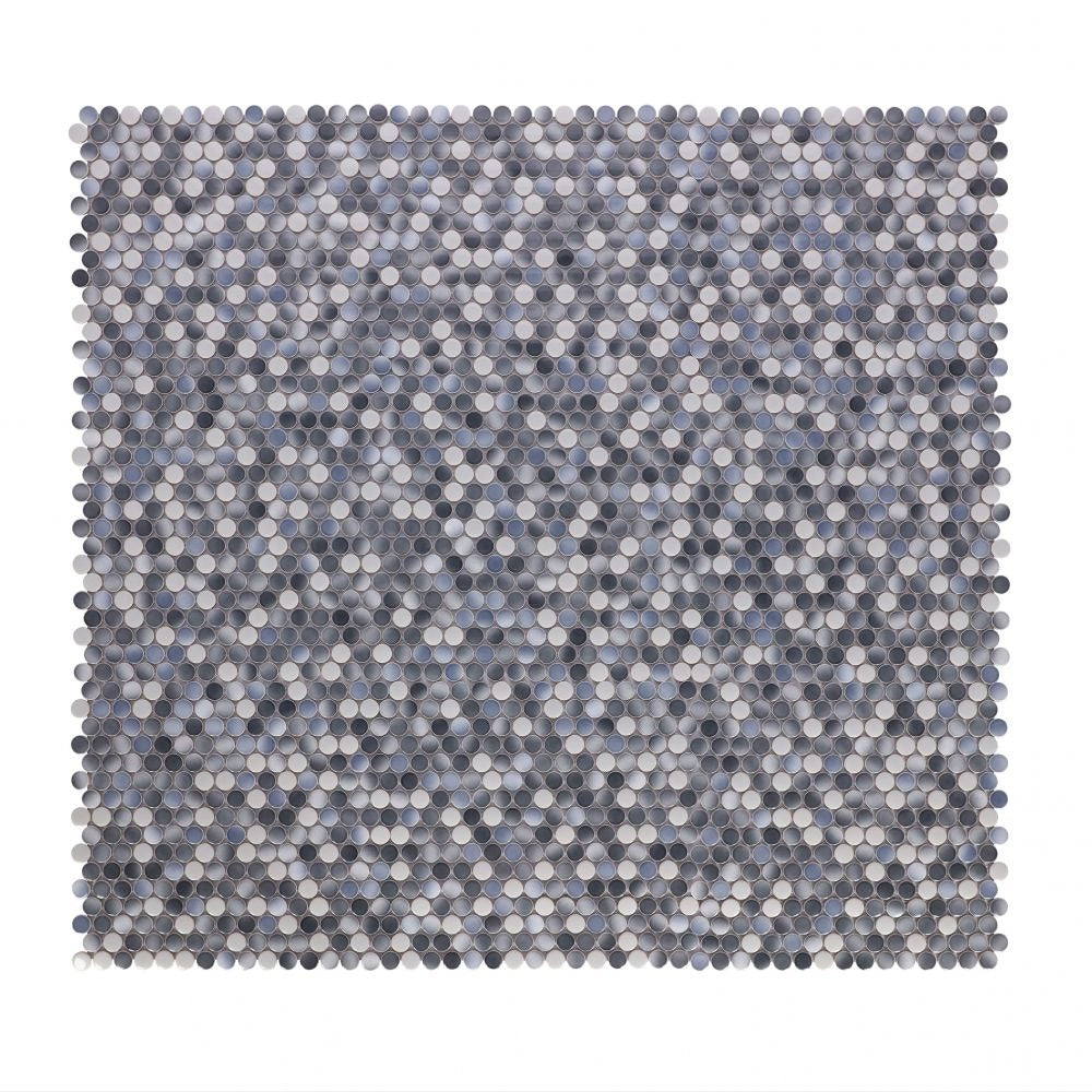 Ono Gradient Grey Glossy 11.5x12.25 Porcelain Tile