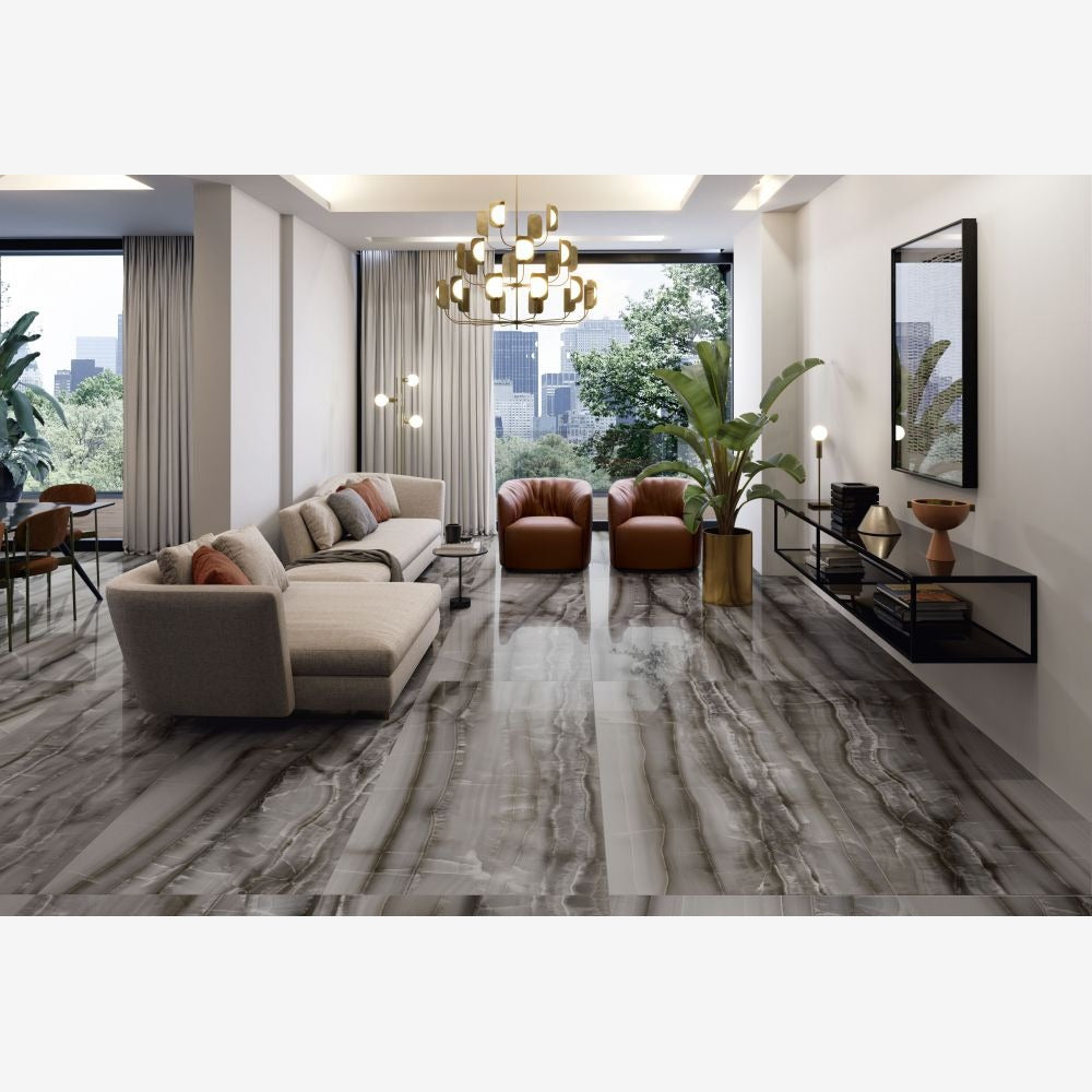 Akoya Ocean Polished 12x24 Porcelain Tile