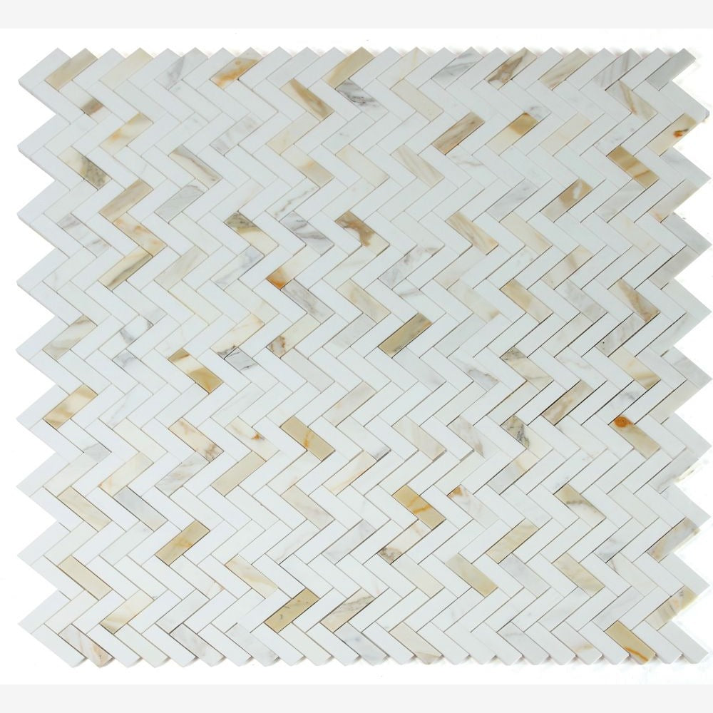 Tesserae Sunrise Polished 11x12.5 Mosaic Tile
