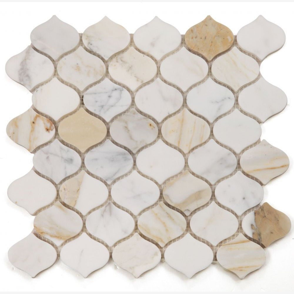 Dewfall Calacatta Gold 11x11 Honed Mosaic Tile
