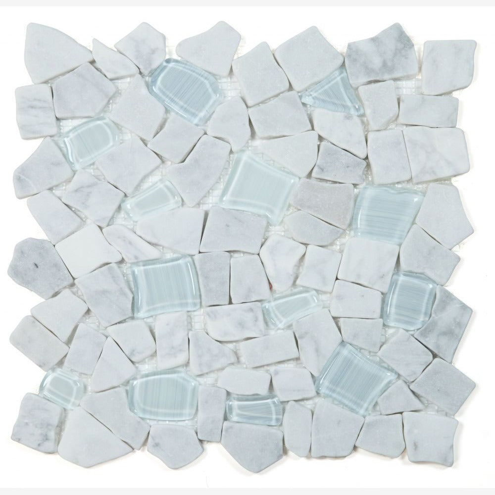 Brimstone Carrara 12x12 Mosaic Tile