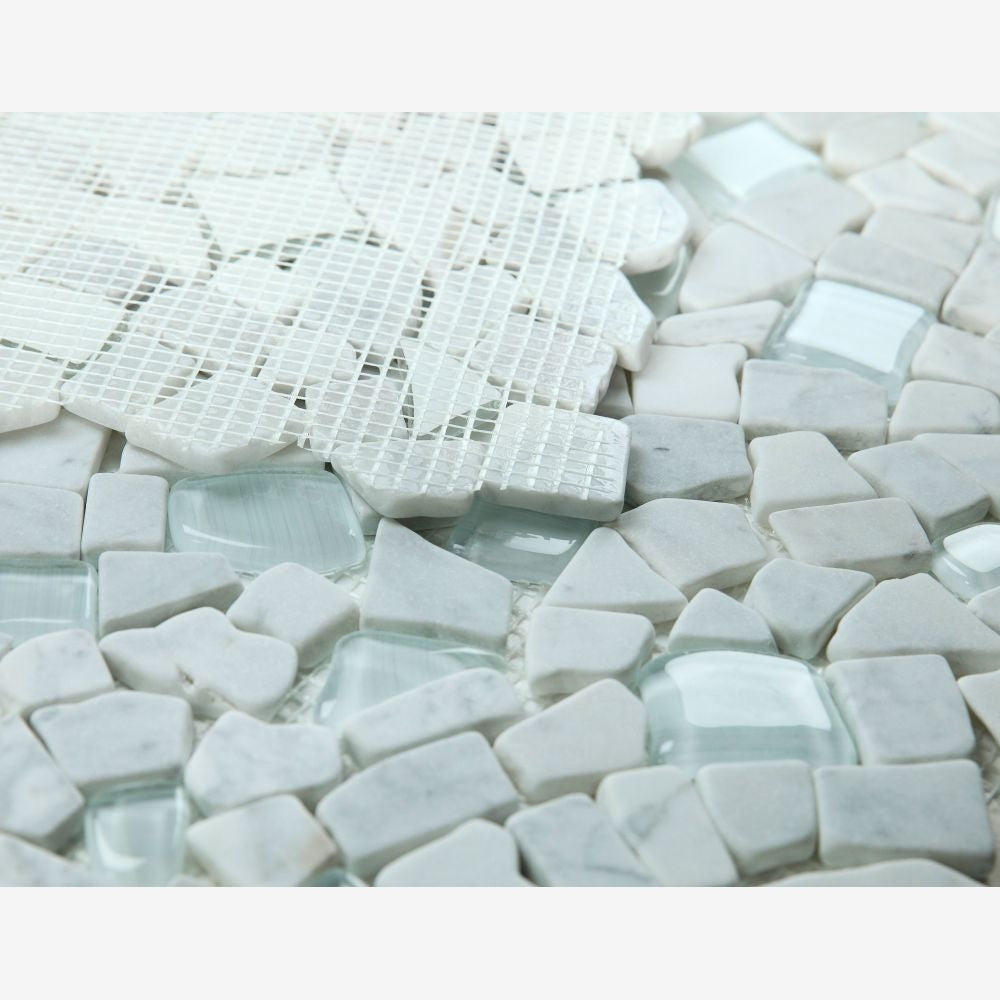 Brimstone Carrara 12x12 Mosaic Tile
