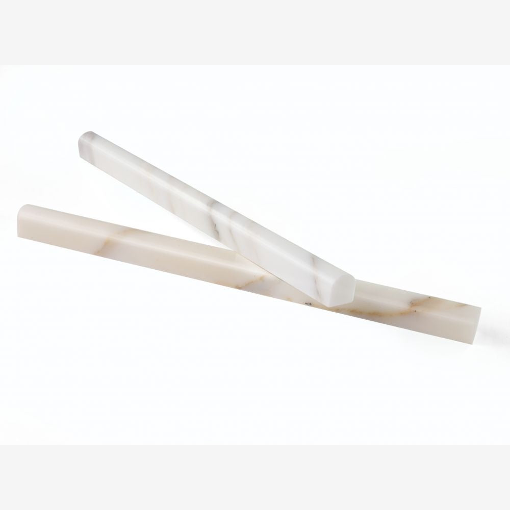 Calacatta Gold Pencil .75x12 Polished Marble Tile
