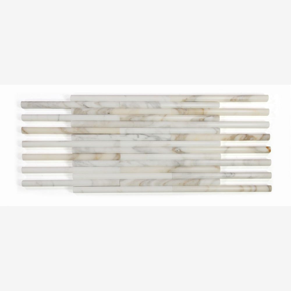 Calacatta Gold Pencil .75x12 Polished Marble Tile