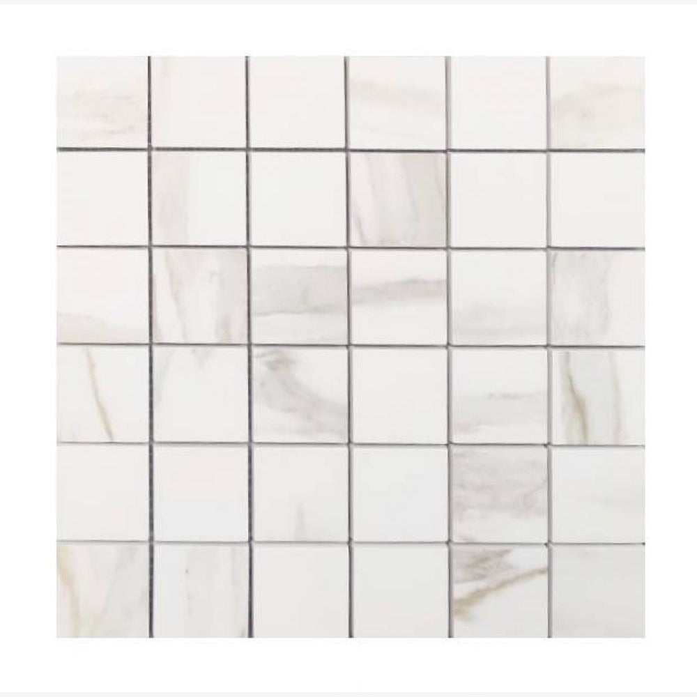 Classici Calacatta Gold 12x12 Matte Porcelain Mosaic Tile