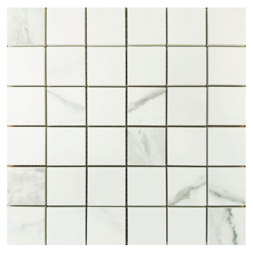 Classici Statuario Soft Mosaic 12x12 Matte Porcelain Tile