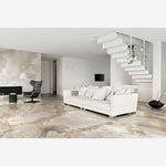 Load image into Gallery viewer, Reves Noisette Glossy 24x48 Porcelain Tile
