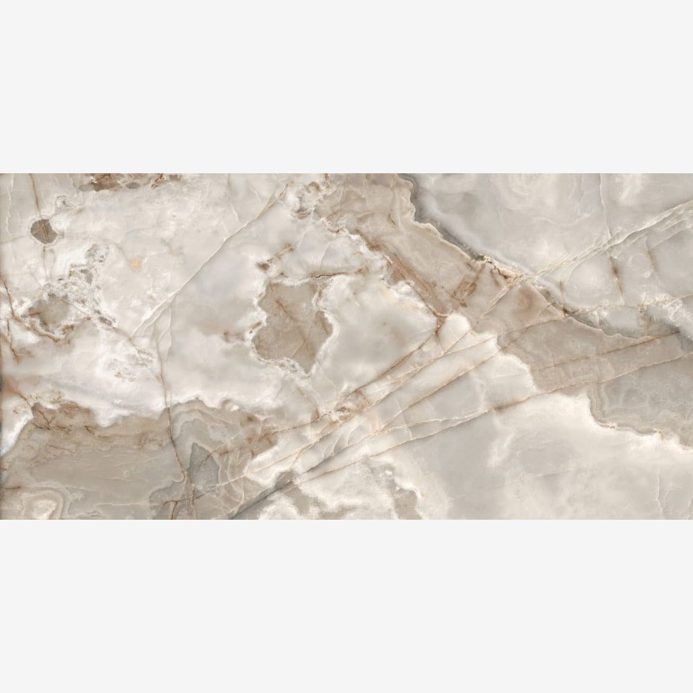 Reves Noisette Glossy 24x48 Porcelain Tile