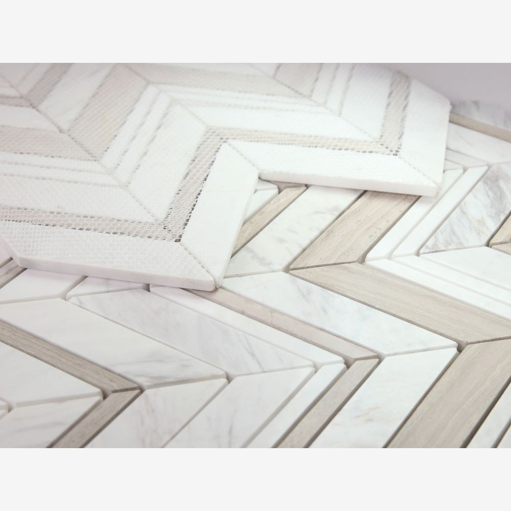 Vector Ravenna Loft 11.75x12.25 Marble Mosaic Tile