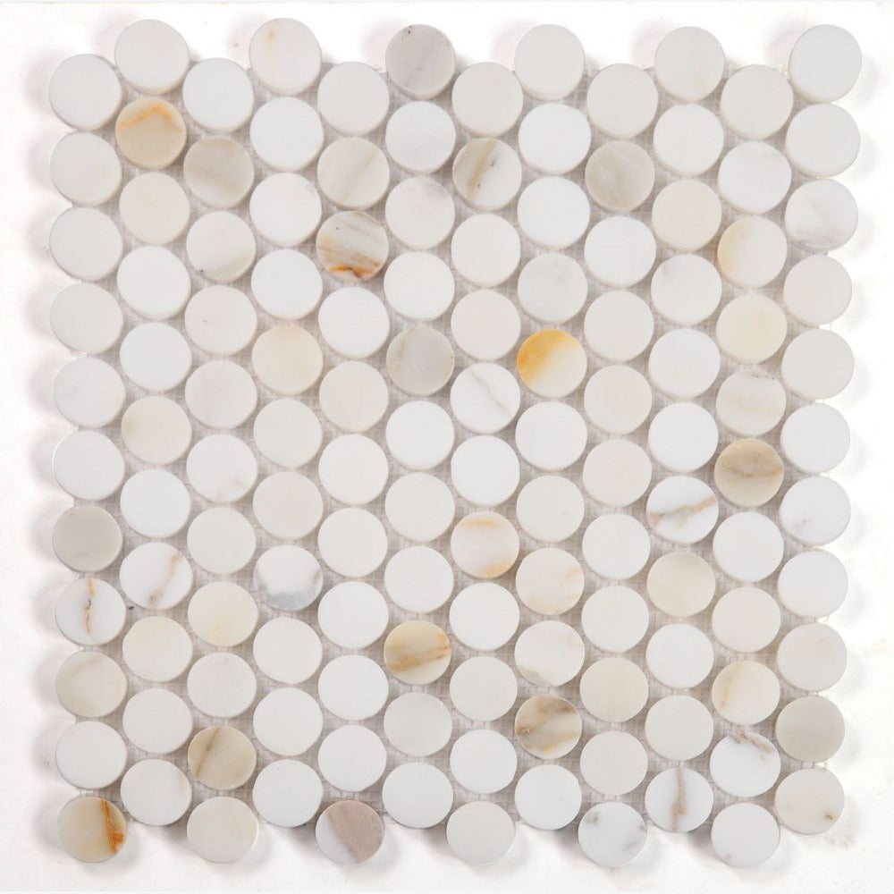 Orbix Marble Calacatta Polished 11x11.75 Mosaic Tile