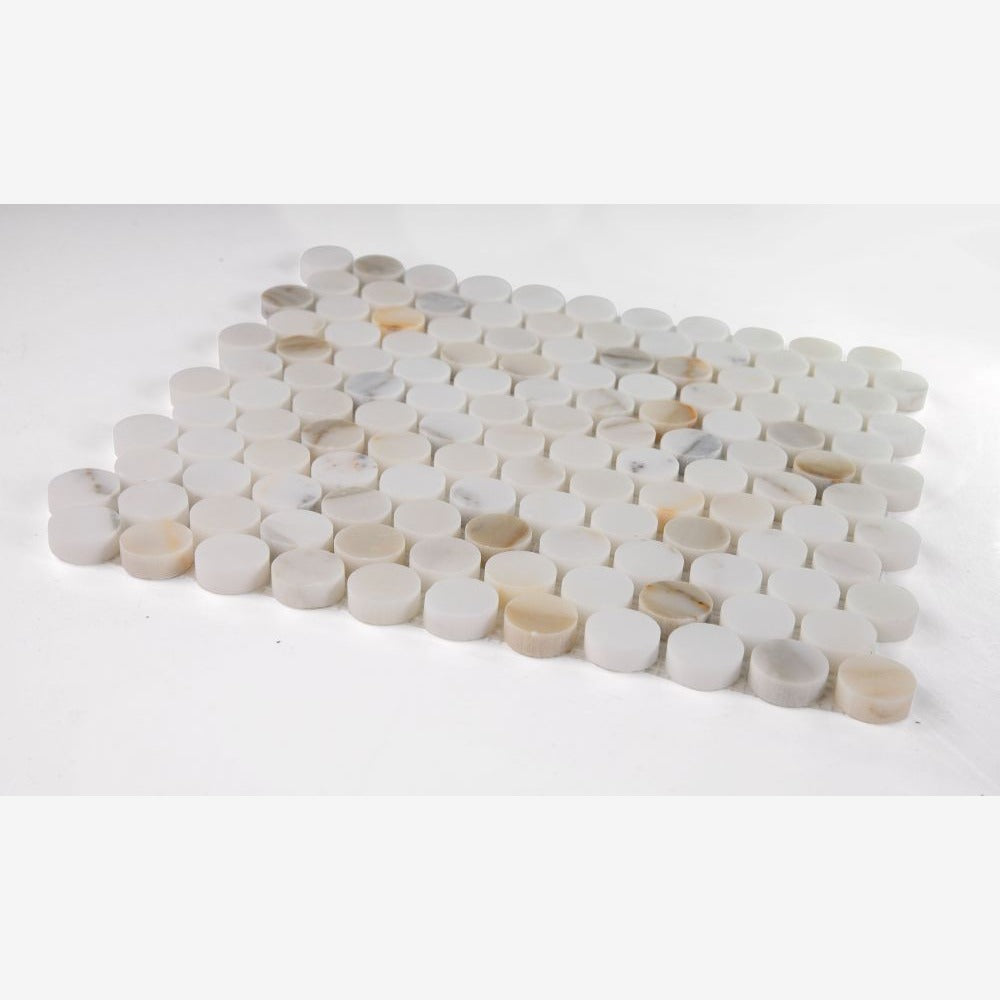 Orbix Marble Calacatta Polished 11x11.75 Mosaic Tile