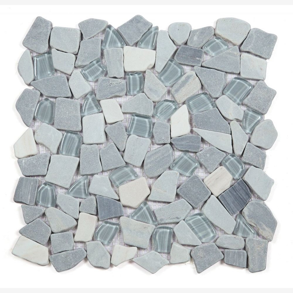 Brimstone Blue 12x12 Honed Mosaic Tile