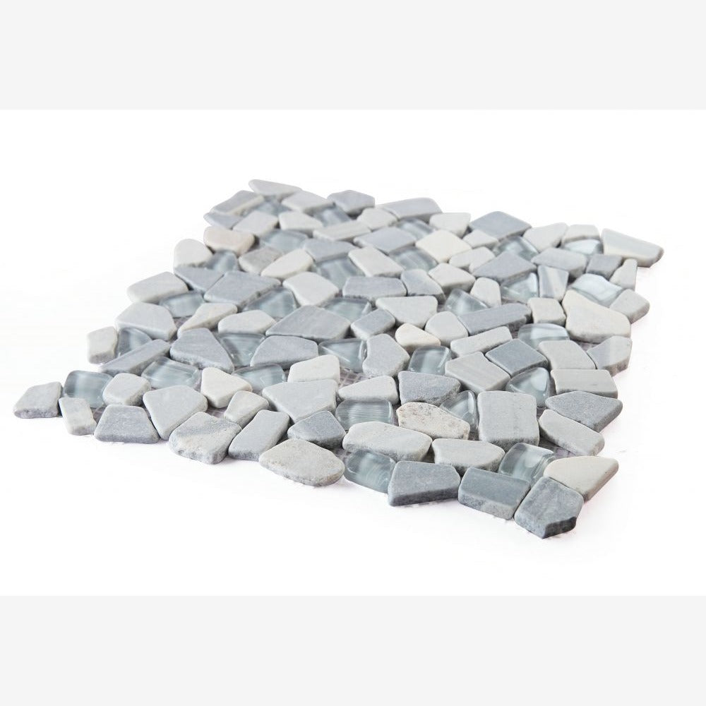 Brimstone Blue 12x12 Honed Mosaic Tile