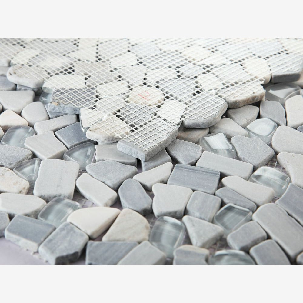 Brimstone Blue 12x12 Honed Mosaic Tile