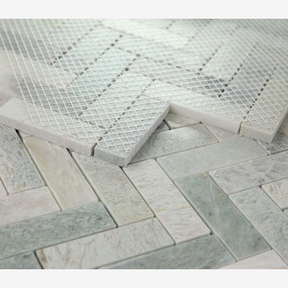 Tesserae Green 11x12.5 Mosaic Tile