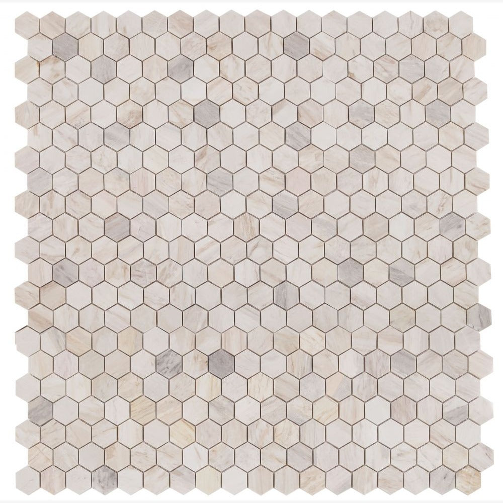 Hexalux Eura (Eurasian) 11.75x12 Polished Mosaic Tile