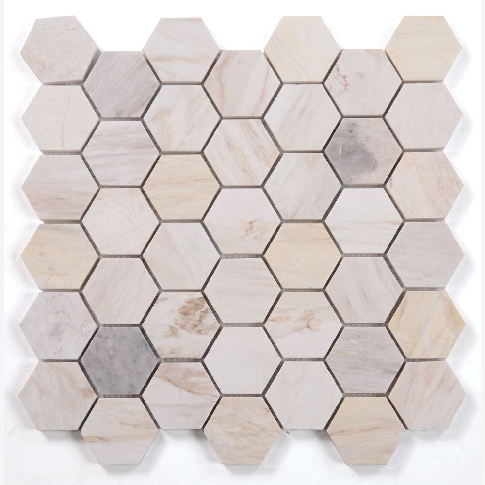 Hexalux Eura (Eurasian) 11.75x12 Polished Mosaic Tile