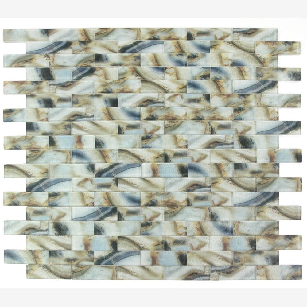 Oxi Onyx Mauna 11.75x11.75 Glass Mosaic Tile