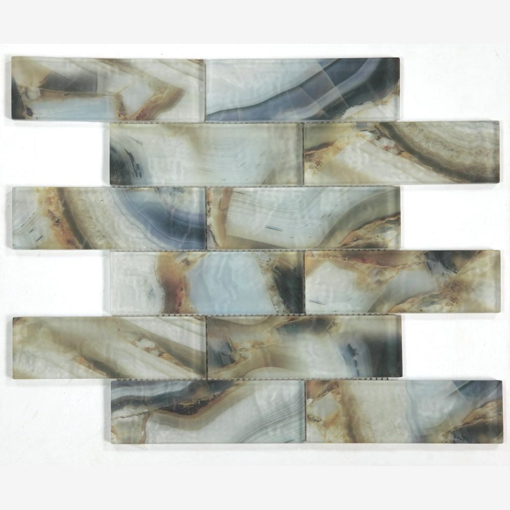 Oxi Onyx Mauna 11.75x11.75 Glass Mosaic Tile