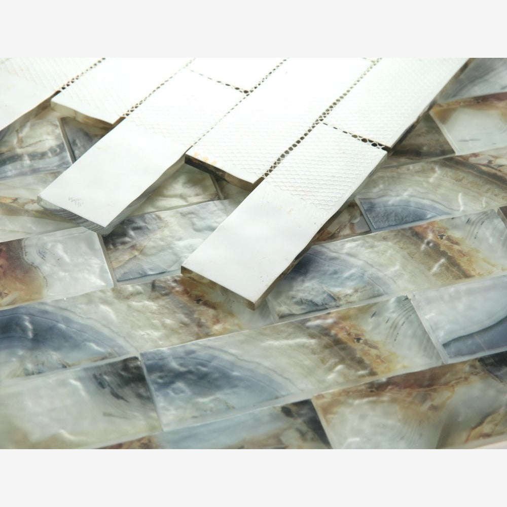 Oxi Onyx Mauna 11.75x11.75 Glass Mosaic Tile