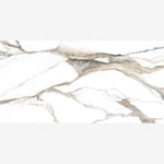 Load image into Gallery viewer, Calacatta Fantasy Topo Polished 24x48 Porcelain Tile

