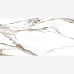 Load image into Gallery viewer, Calacatta Fantasy Topo Polished 24x48 Porcelain Tile
