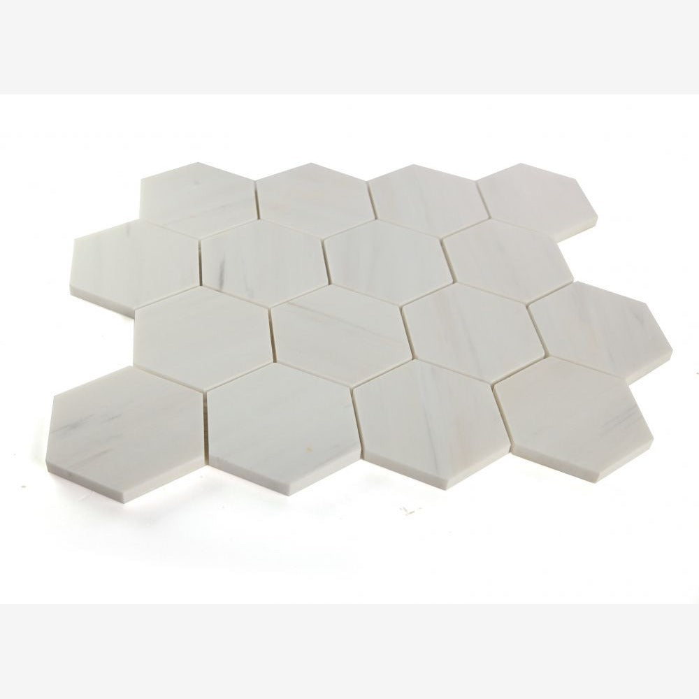 Hexalux Dolomite 10.25x11.75 Honed Mosaic Tile