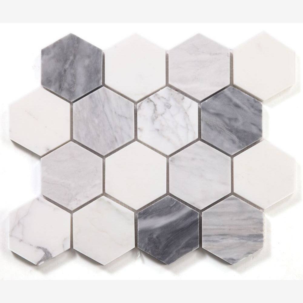 Hexalux Dusk 10x11.5 Honed Mosaic Tile