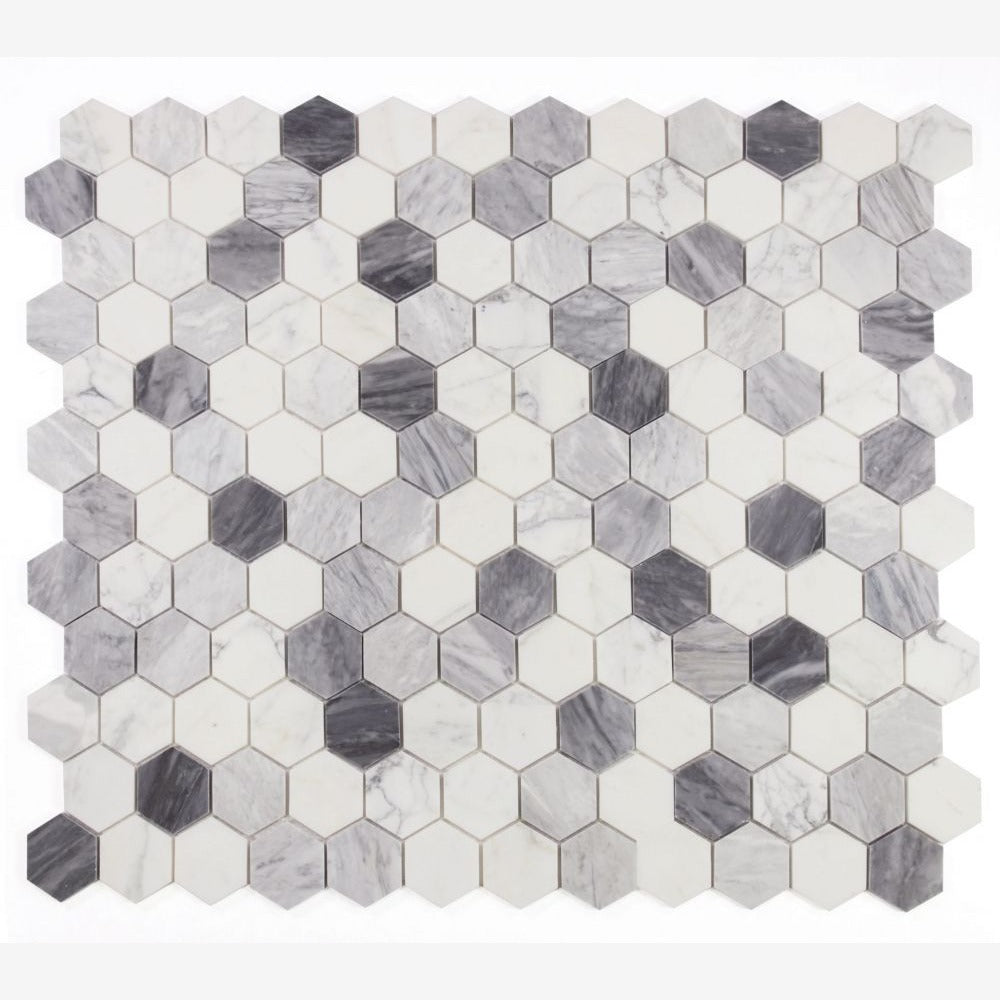 Hexalux Dusk 10x11.5 Honed Mosaic Tile
