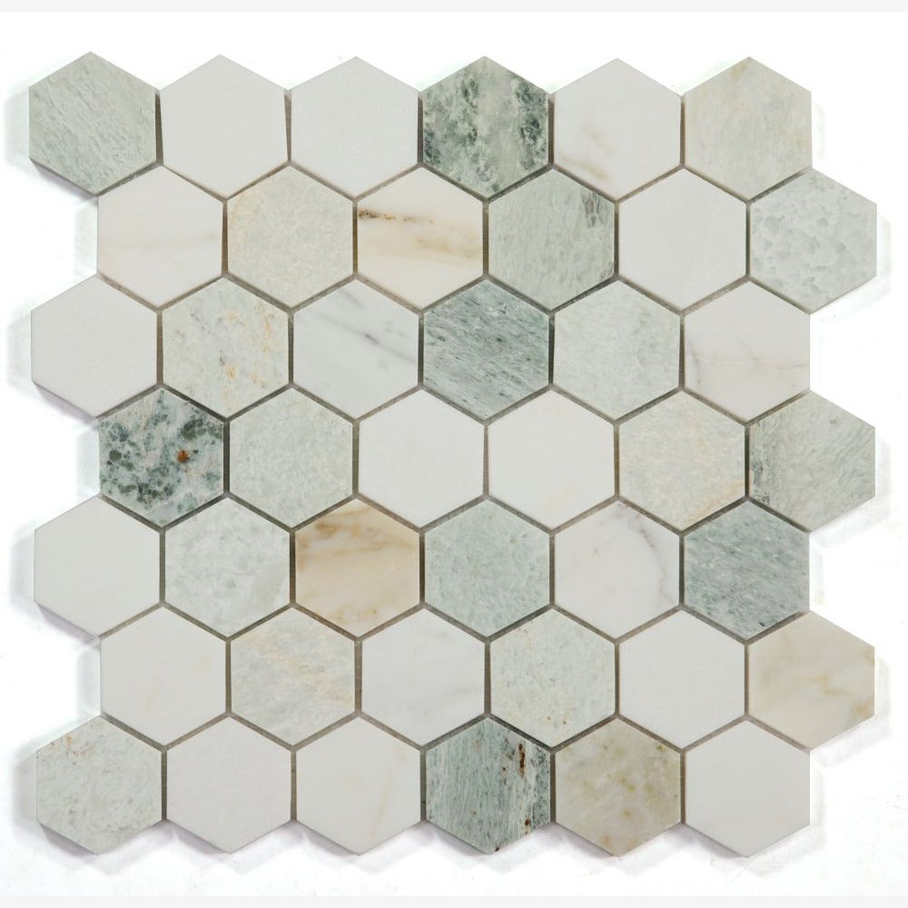 Hexalux Spring 2x2 11.75x12 Mosaic Tile