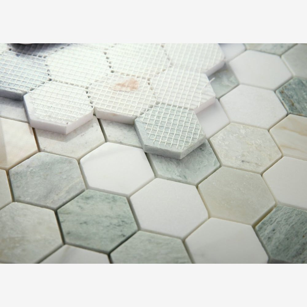 Hexalux Spring 2x2 11.75x12 Mosaic Tile
