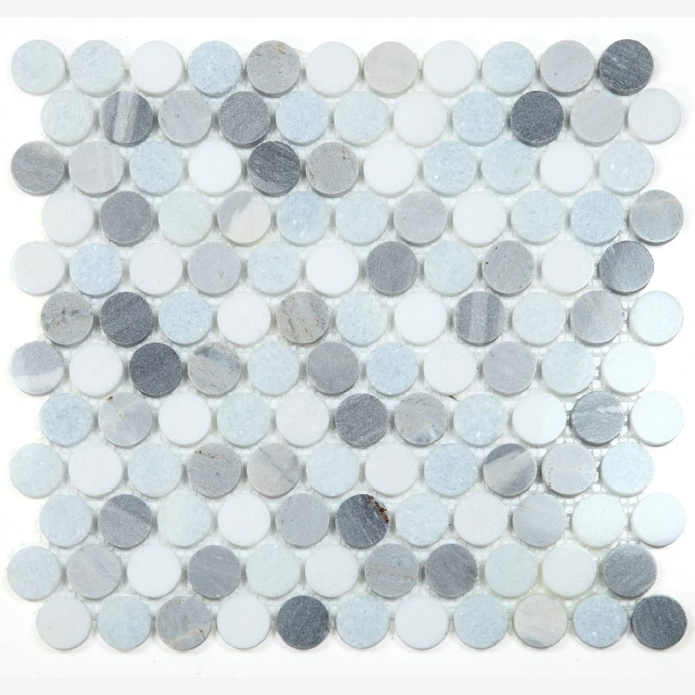 Orbix Marble Deep Ocean 11x11.75 Mosaic Tile