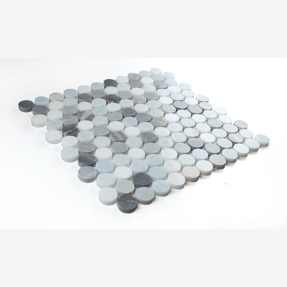 Orbix Marble Deep Ocean 11x11.75 Mosaic Tile
