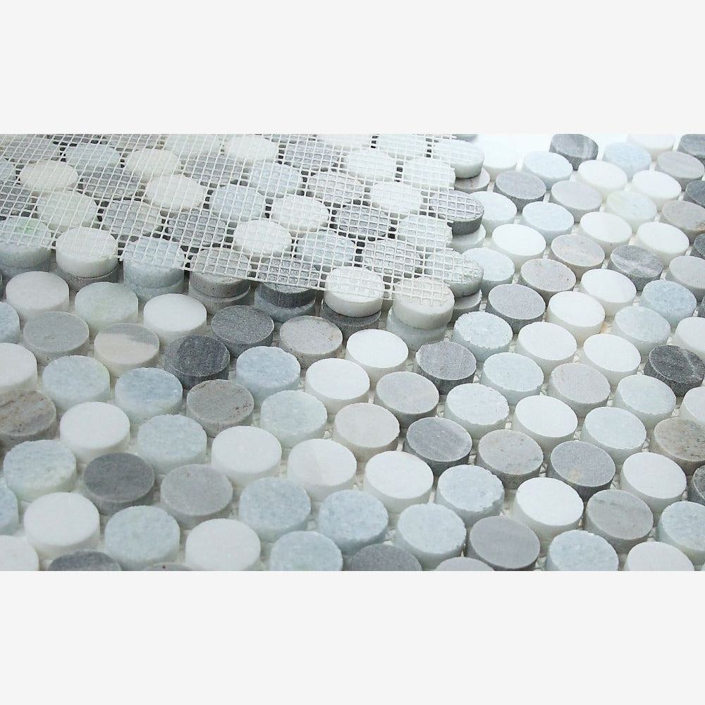 Orbix Marble Deep Ocean 11x11.75 Mosaic Tile