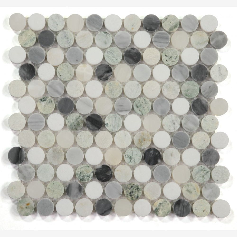 Orbix Marble Grassland 11x11.75 Mosaic Tile