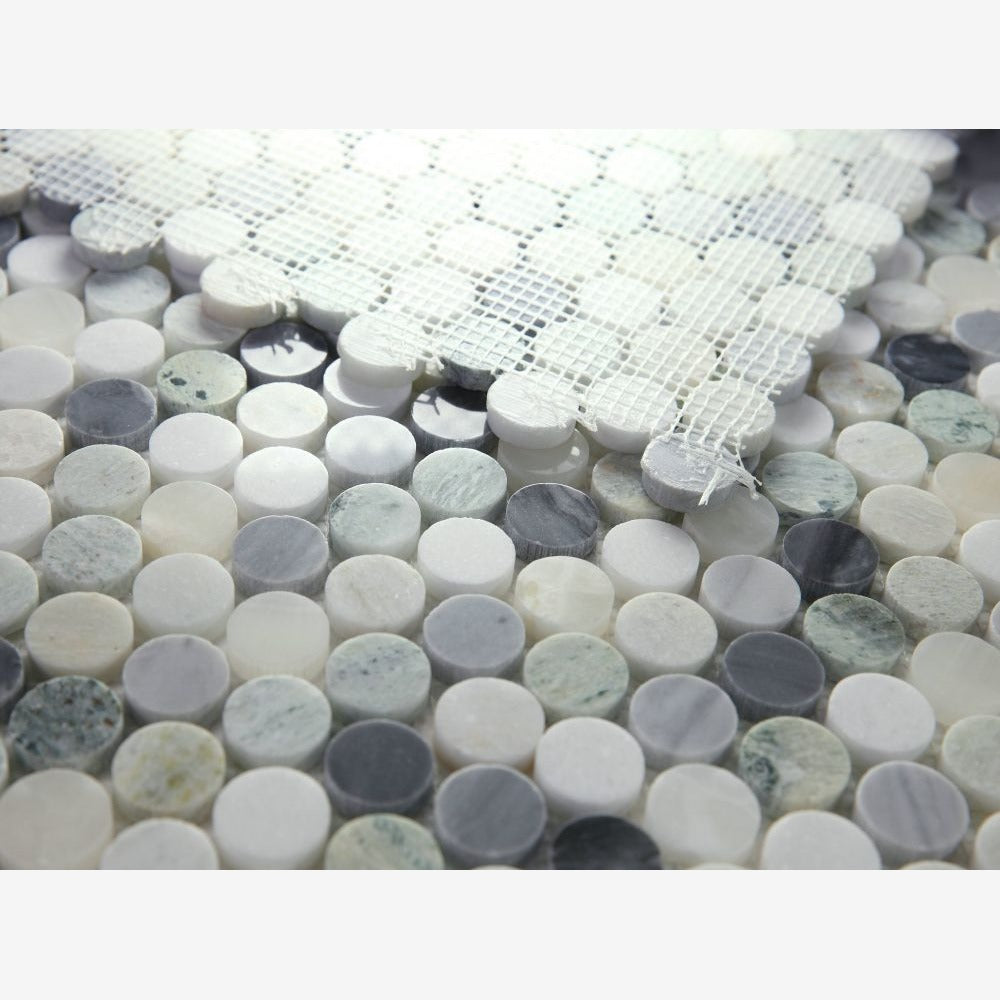 Orbix Marble Grassland 11x11.75 Mosaic Tile