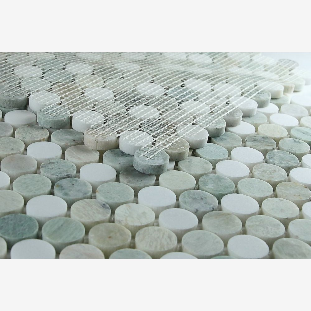 Orbix Marble Green 11x11.75 Mosaic Tile